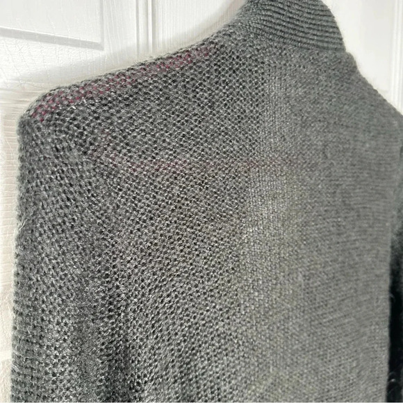 Suzy Shier Cardigan Open Front Grey Size Medium - Picture 12 of 16